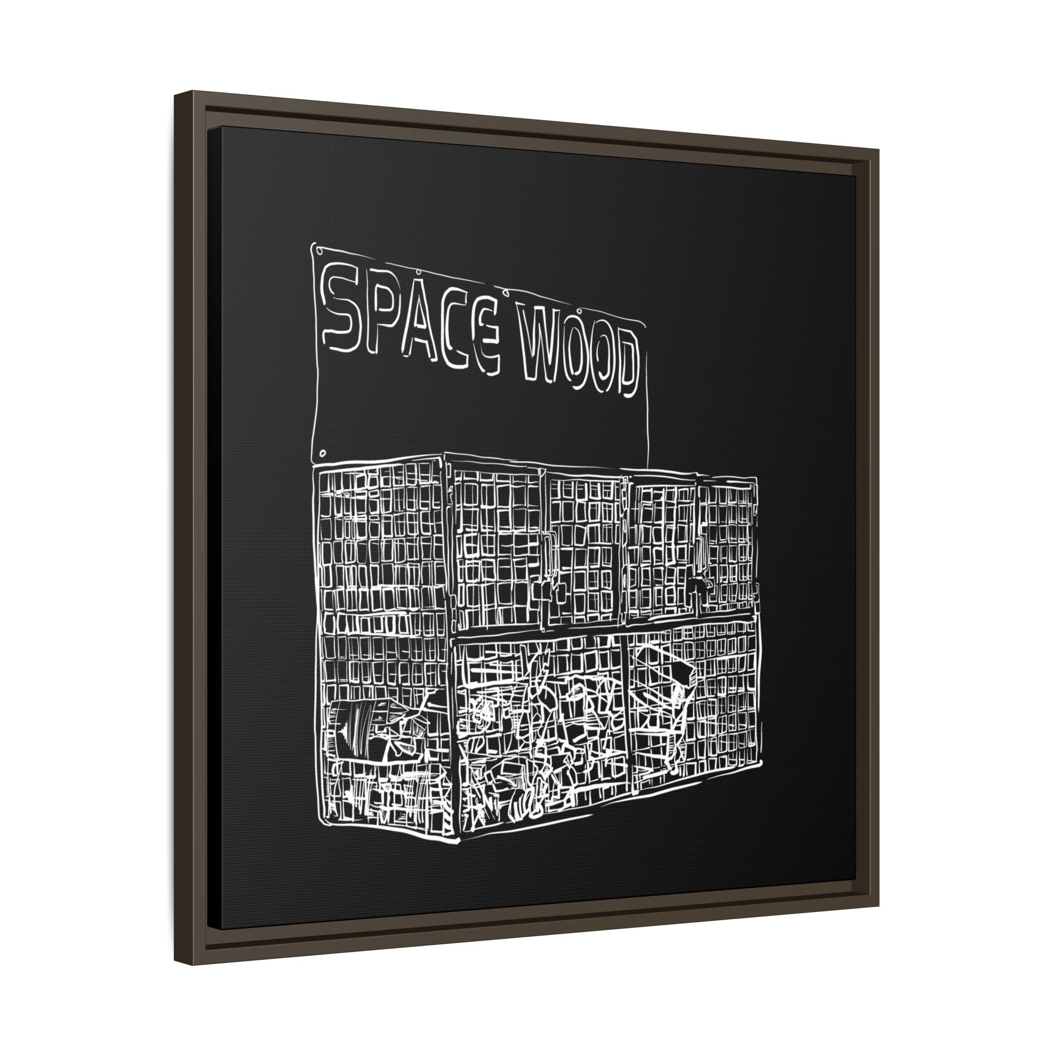 Sustainably Framed Giclee Stretched Canvas | Climate Change | Eco Friendly Frame | Social Good | Modern Aesthetic | Archival | SPACE WOOD