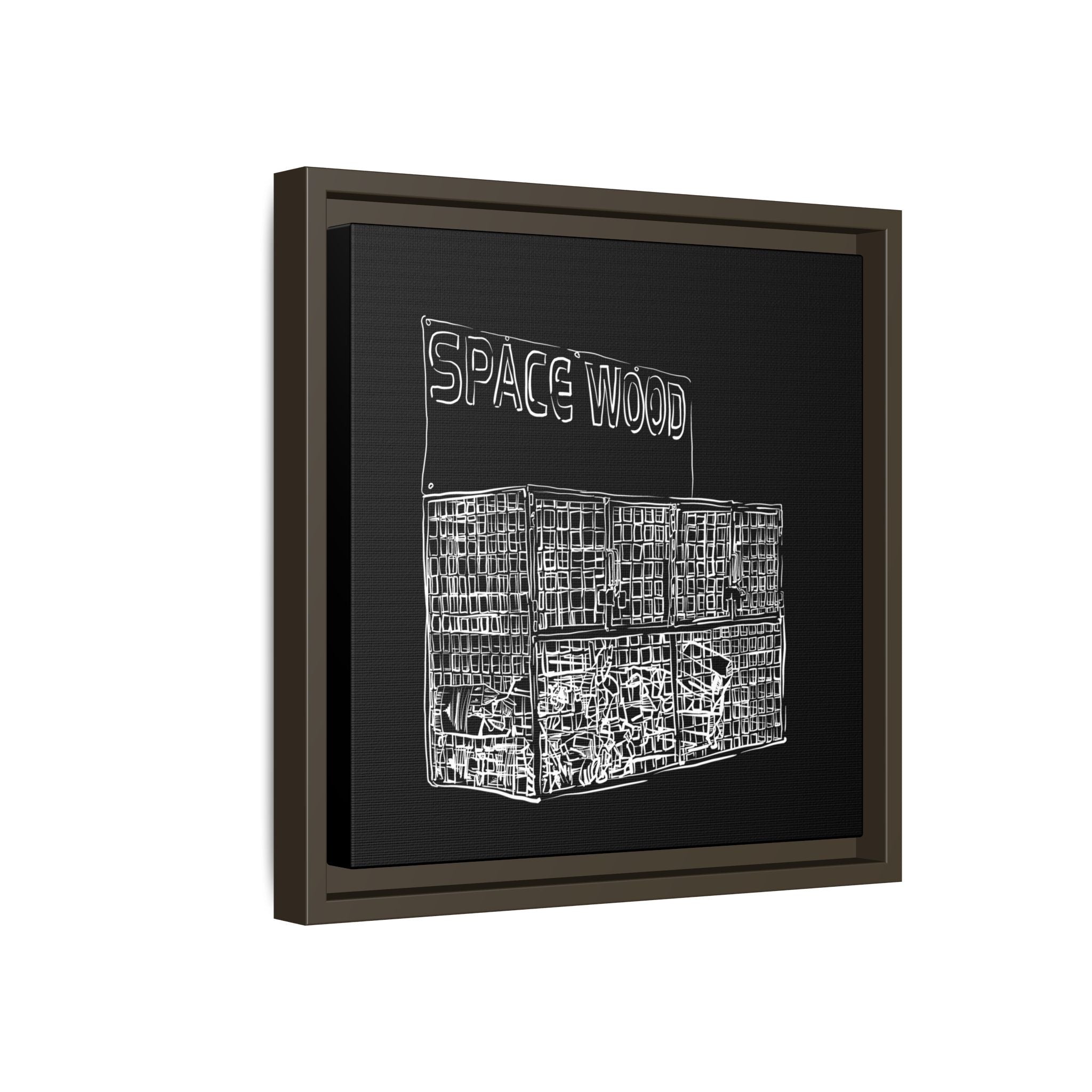 Sustainably Framed Giclee Stretched Canvas | Climate Change | Eco Friendly Frame | Social Good | Modern Aesthetic | Archival | SPACE WOOD