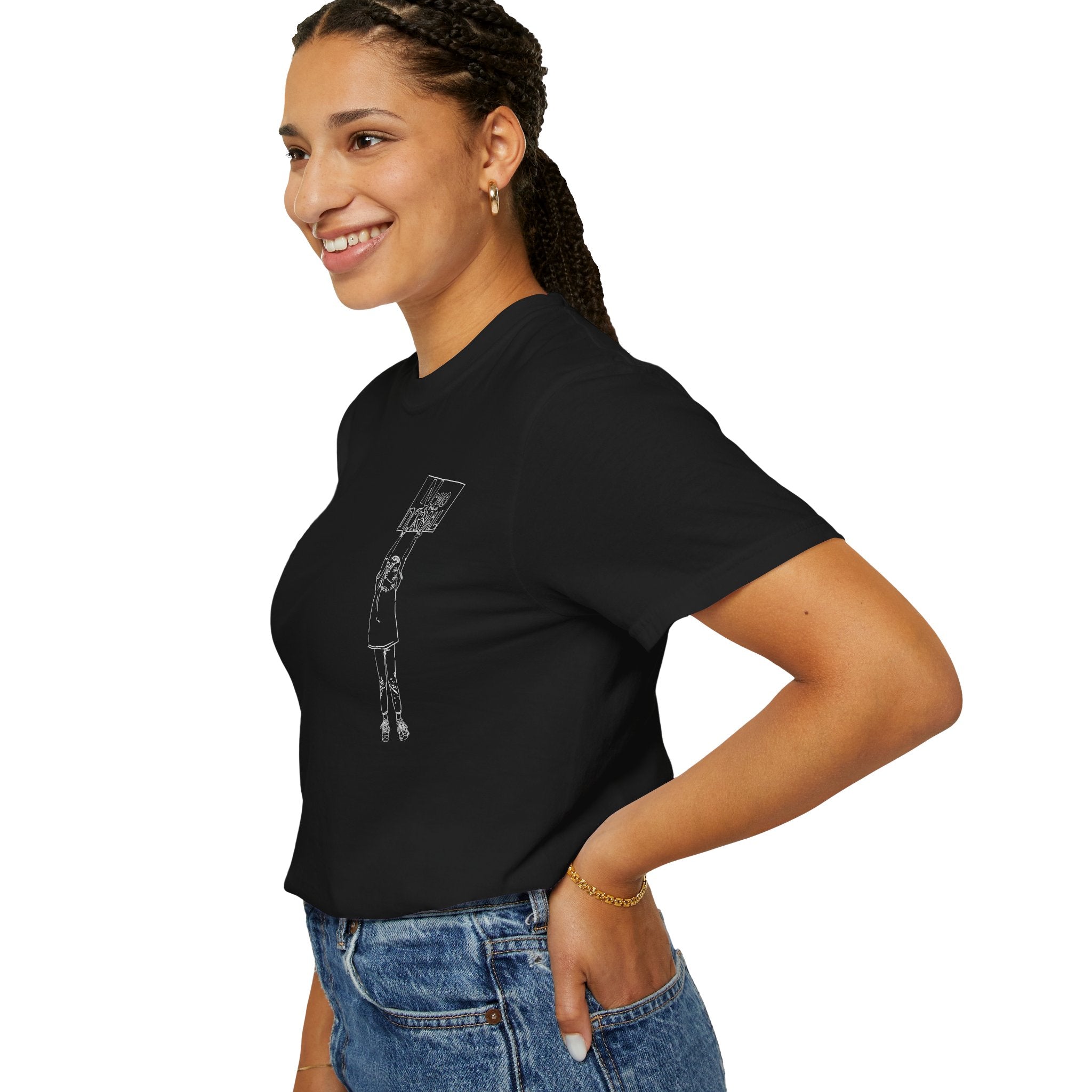 Unisex Heavyweight T-Shirt | Activist Clothing Transformative | Social Justice | Feminist T-Shirt | Social Commentary | Progressive Clothing Sustainable | Women's Rights Statement Apparel | Comfort Colors 1717 | NONE OF THIS IS NORMAL