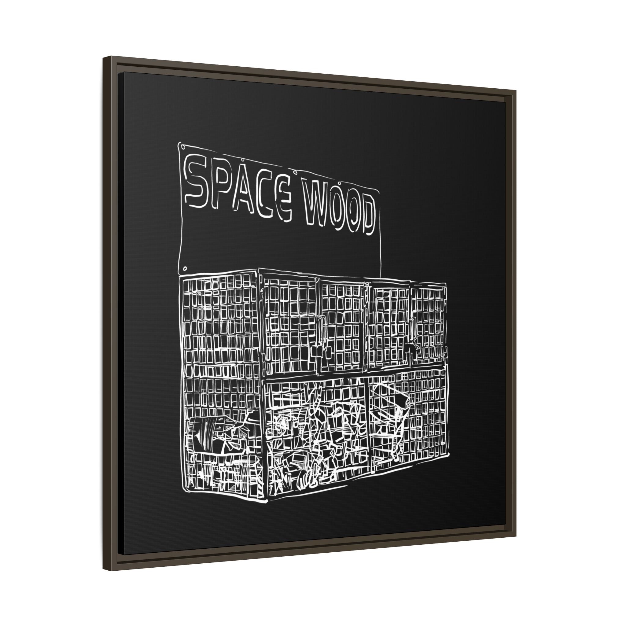 Sustainably Framed Giclee Stretched Canvas | Climate Change | Eco Friendly Frame | Social Good | Modern Aesthetic | Archival | SPACE WOOD