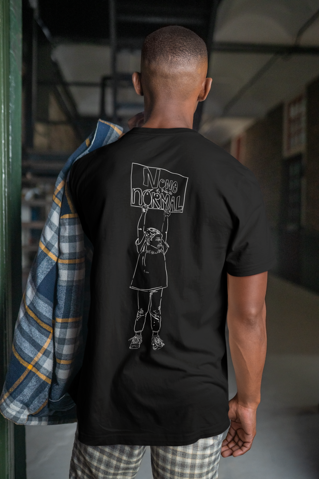 Unisex Heavyweight T-Shirt | Activist Clothing Transformative | Social Justice | Feminist T-Shirt | Social Commentary | Progressive Clothing Sustainable | Women's Rights Statement Apparel | Comfort Colors 1717 | NONE OF THIS IS NORMAL