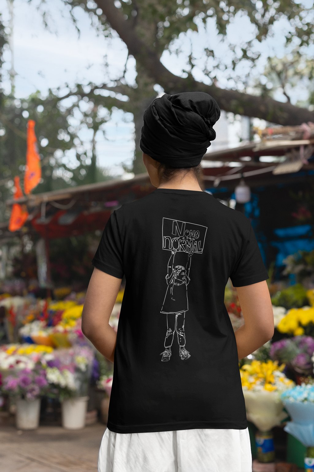 Unisex Heavyweight T-Shirt | Activist Clothing Transformative | Social Justice | Feminist T-Shirt | Social Commentary | Progressive Clothing Sustainable | Women's Rights Statement Apparel | Comfort Colors 1717 | NONE OF THIS IS NORMAL