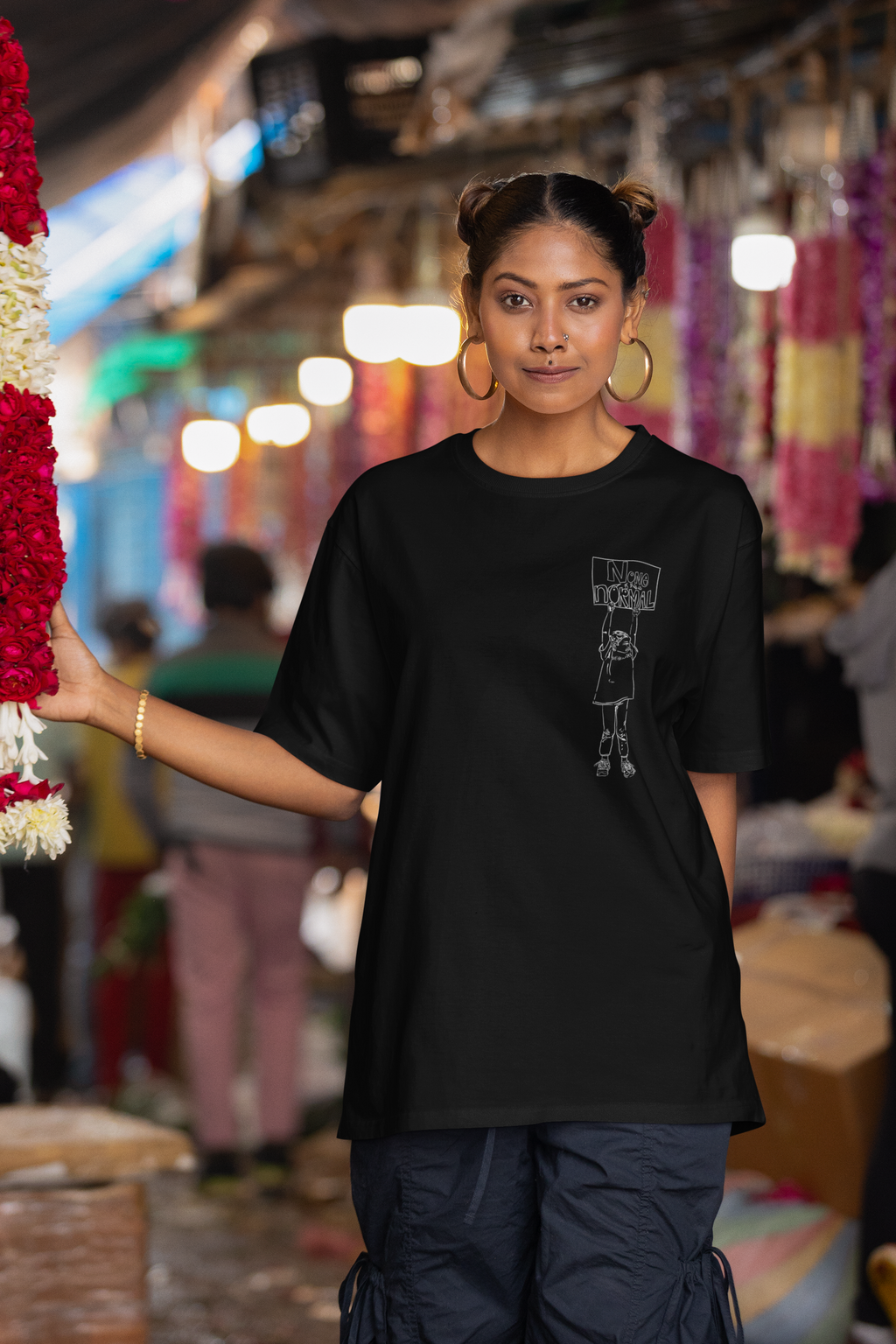 Unisex Heavyweight T-Shirt | Activist Clothing Transformative | Social Justice | Feminist T-Shirt | Social Commentary | Progressive Clothing Sustainable | Women's Rights Statement Apparel | Comfort Colors 1717 | NONE OF THIS IS NORMAL