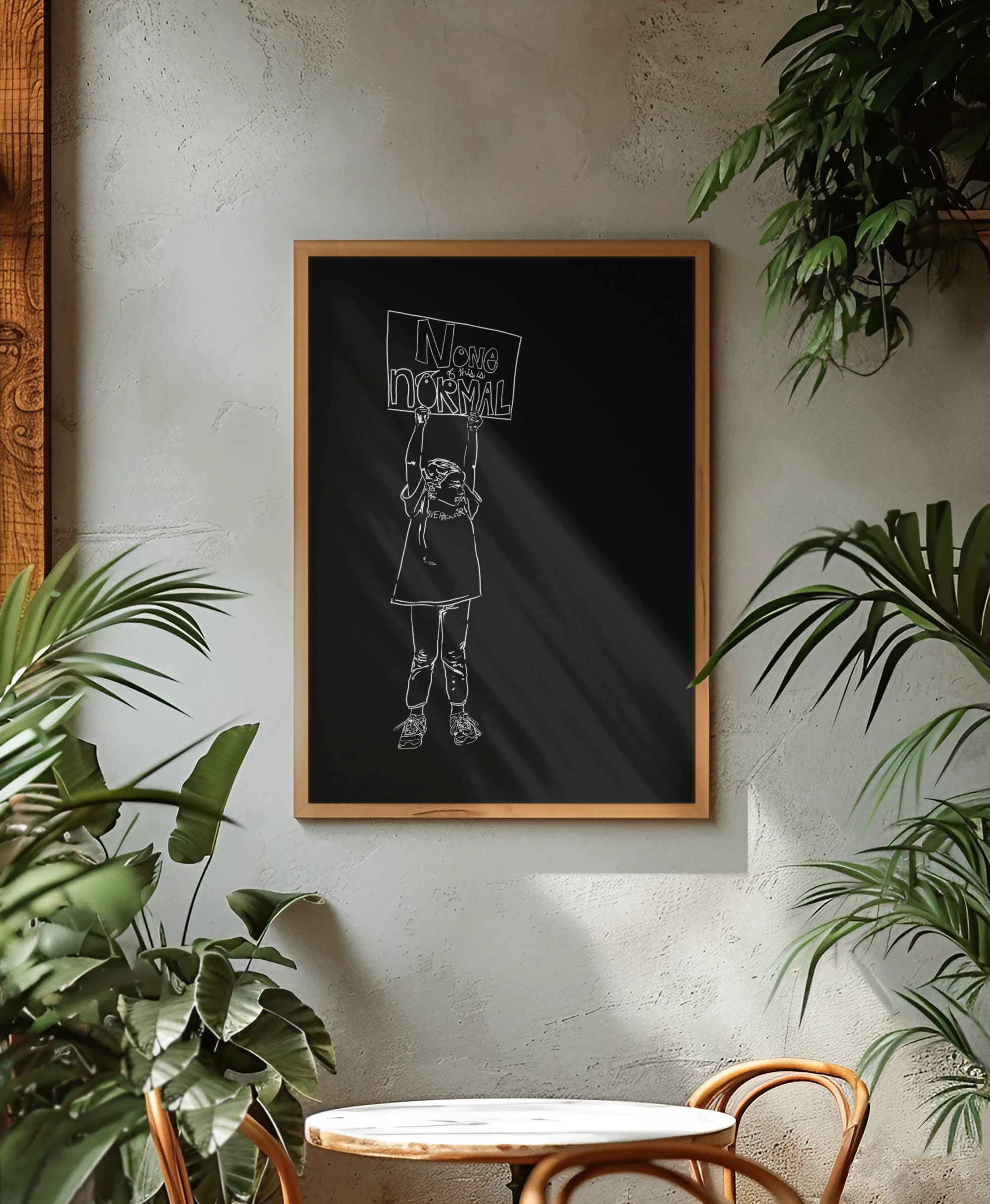 Human Rights Activist | Art Archival Giclee Museum Print | Social Theme | Investment Grade Activism Print | NONE OF THIS IS NORMAL