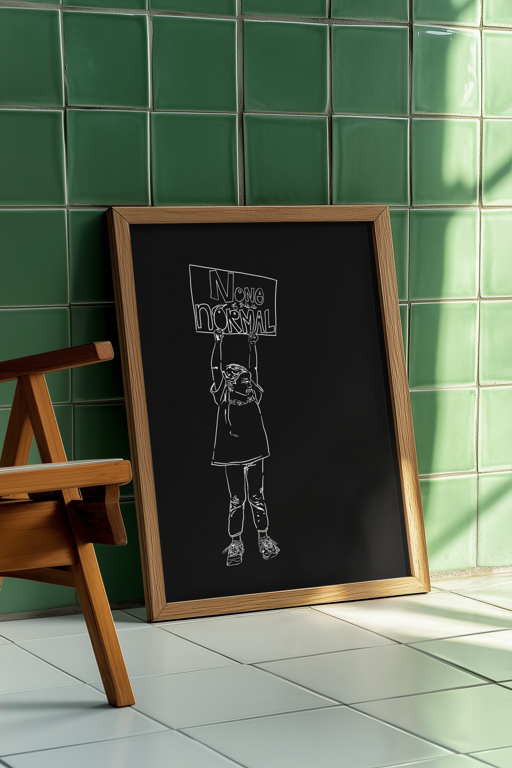 Human Rights Activist | Art Archival Giclee Museum Print | Social Theme | Investment Grade Activism Print | NONE OF THIS IS NORMAL