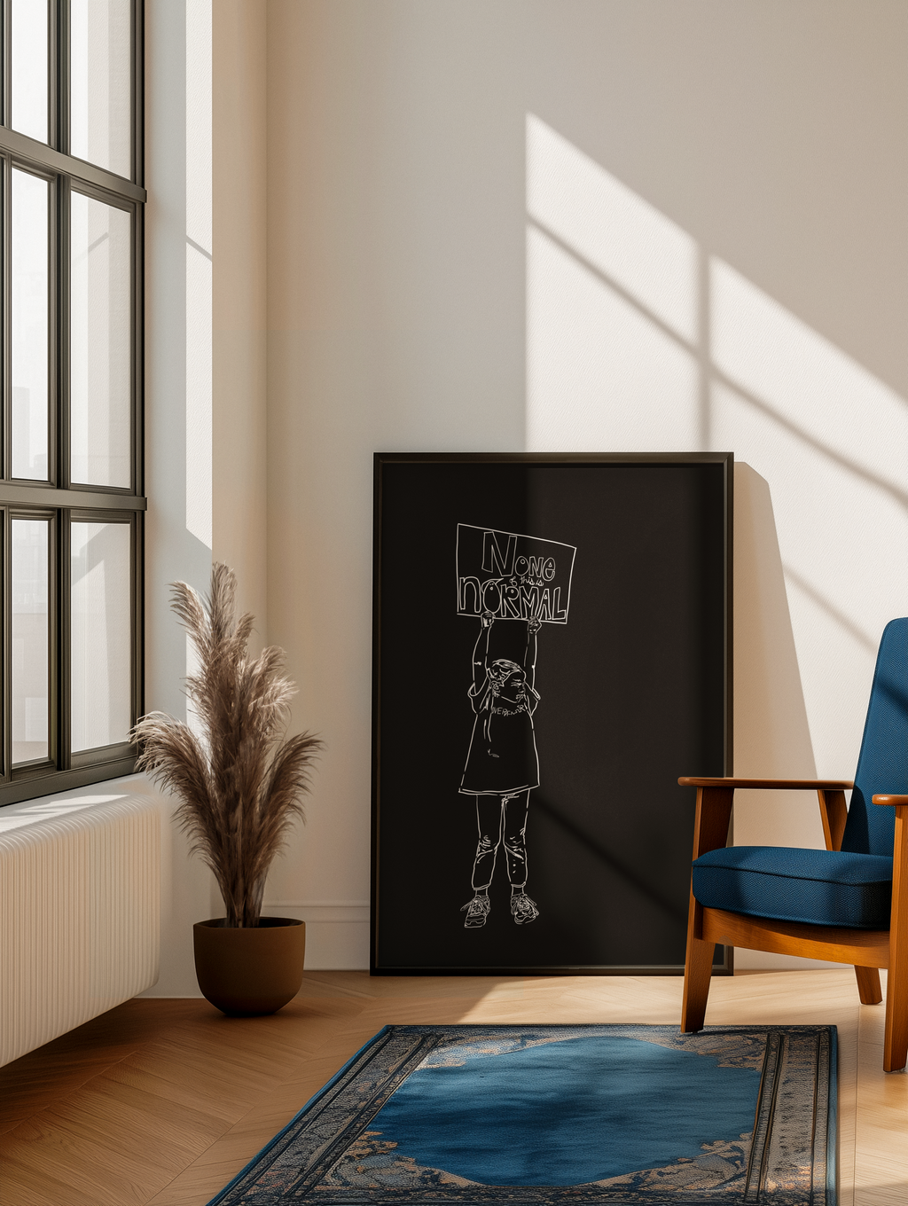 Human Rights Activist | Art Archival Giclee Museum Print | Social Theme | Investment Grade Activism Print | NONE OF THIS IS NORMAL