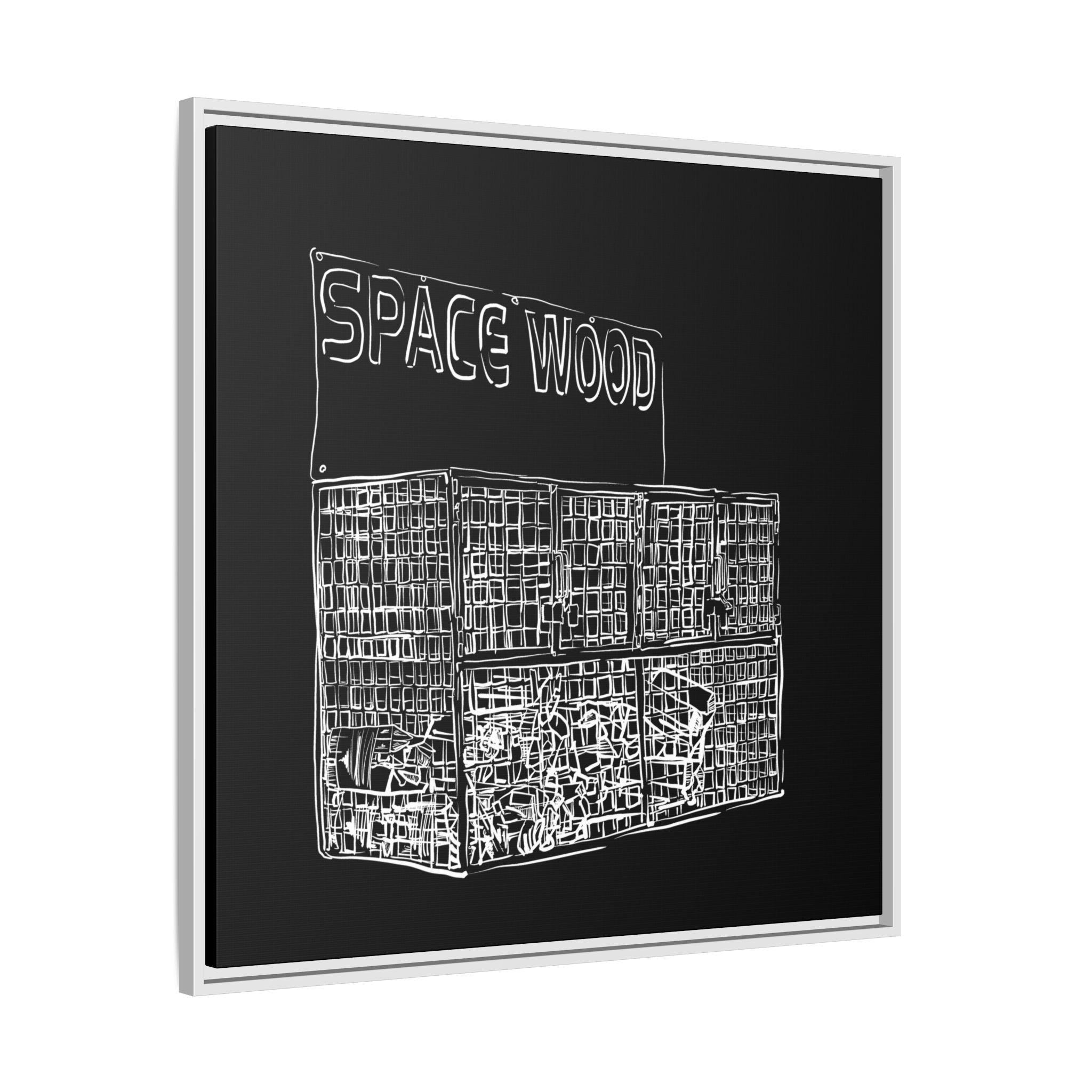 Sustainably Framed Giclee Stretched Canvas | Climate Change | Eco Friendly Frame | Social Good | Modern Aesthetic | Archival | SPACE WOOD