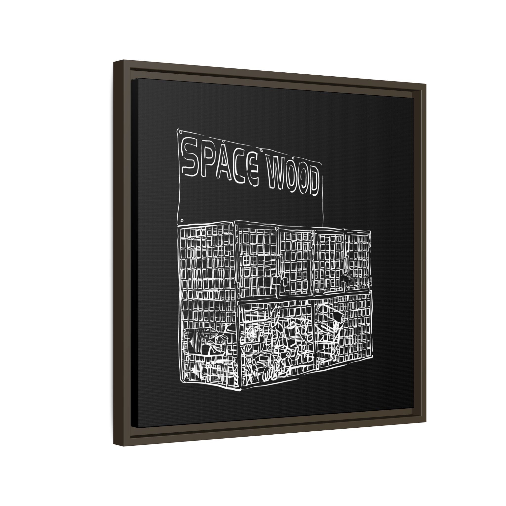 Sustainably Framed Giclee Stretched Canvas | Climate Change | Eco Friendly Frame | Social Good | Modern Aesthetic | Archival | SPACE WOOD