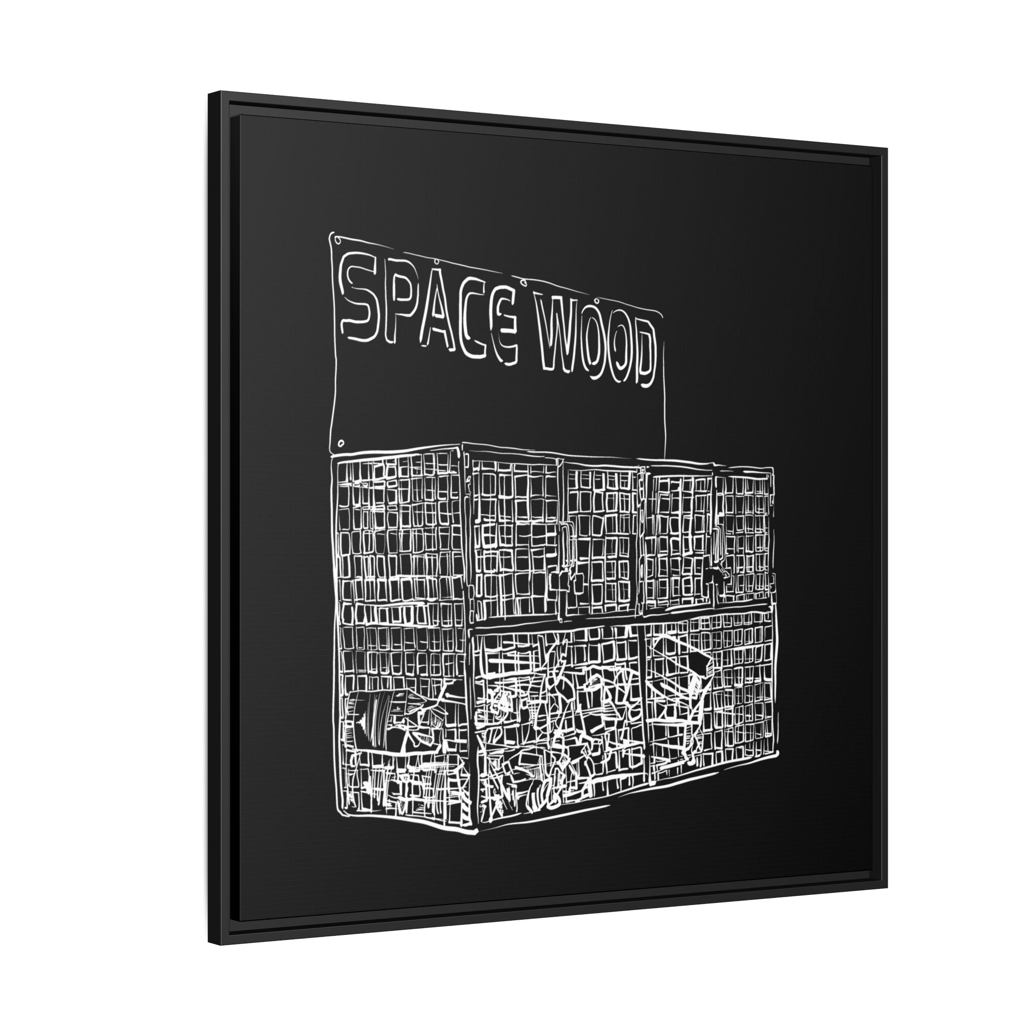 Sustainably Framed Giclee Stretched Canvas | Climate Change | Eco Friendly Frame | Social Good | Modern Aesthetic | Archival | SPACE WOOD